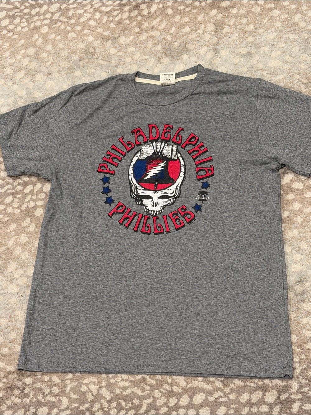 HOMAGE Philadelphia Phillies Grateful Dead Tee M